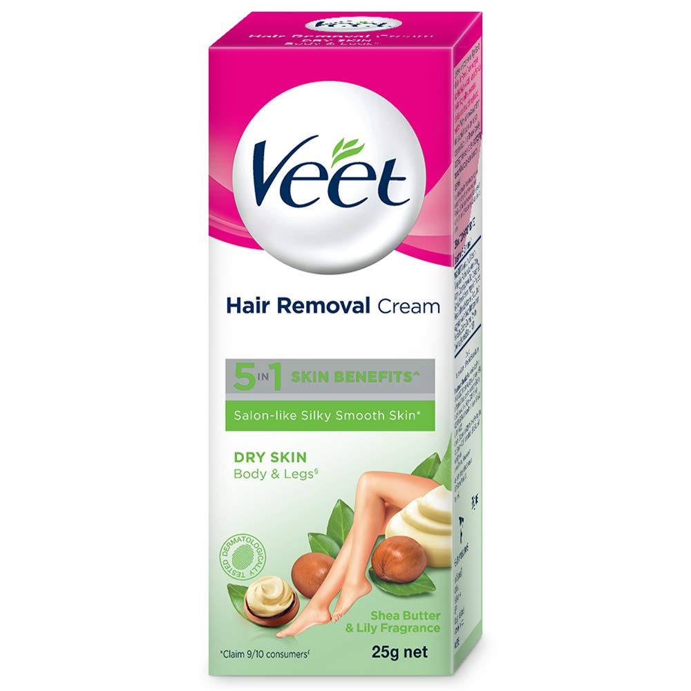 Veet Women Hair Removal Cream Dry Skin (25g) 8901396351801 – Just Shop India Veet Women Hair Removal Cream Dry Skin (25g) 8901396351801 – Just Shop India